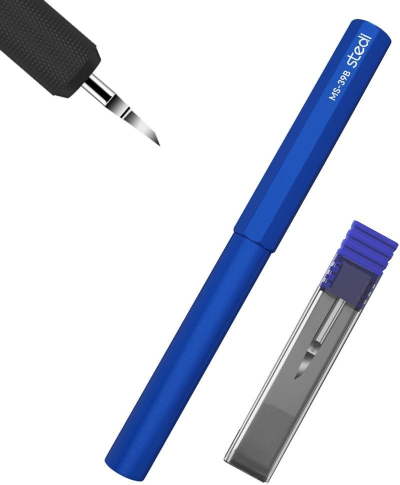 Stedi Model Scriber Chisel,Tungsten steel Blades 0.15mm,for Modeling Hobby,RG Scale Model,Gundam Model Kit,for Scribing line, Engraved,Panel line,Resin,Blue - Image 2